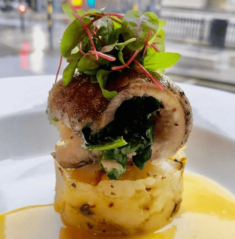 fish dish with potato